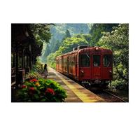 Puzzle 3000 Pezzi Pianta, Puzzle Treno, Classici Puzzles in Legno con Compact Box, Puzzles per Adulti e Tutta la Famiglie Divertimento Sfide Extra Divertenti Idea Regalo Donna, Decorazioni Casa -2060