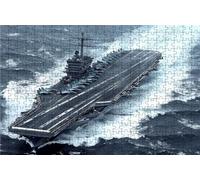 Puzzle 3000 Pezzi, Portaerei Puzzle 3000 Pezzi per Adulti, Giochi di Puzzles Mare Legno per Tutta la Famiglia, DIY Puzzles per Quadri Moderni Soggiorno Regalo Donna Uomo Festival 120x80 cm RXPT-3723