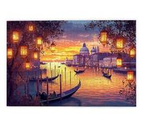 Puzzle 3000 Pezzi, Puzzle 3000 Pezzi per Adulti, Gioco Educativo Fai Da Te con Scatola Regalo per Adulti, Legno Spesso e Resistente, Impegnativi Rompecapo, Regalo Donne e Uomo, Tema: Venezia, A-95