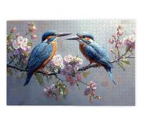 Puzzle 3000 Pezzi, Puzzle 3000 Pezzi per Adulti, Gioco Educativo Fai Da Te con Scatola Regalo per Adulti, Legno Spesso e Resistente, Impegnativi Rompecapo, Regalo Donne, Tema: Martin Pescatore, K-19