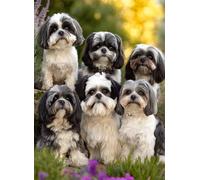 Puzzle 3000 Pezzi, Puzzle Animale Jigsaw Adulti DIY Classici legno Gioco, Cane Jigsaw Giochi Rilassamento e Intelligence, Idea Regalo per Lei o Lui, Consigliato a Partire dai 14 Anni 122x81cm g-631