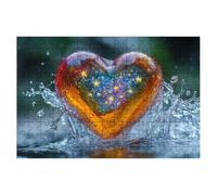 Puzzle 3000 Pezzi, Puzzle Cuore, Puzzles in Legno con Compact Box Tema Stella, Puzzles Classico per Adulti e Tutta la Famiglie, Divertimento, Idea Creativo Regalo Uomo Regalo Donna, Decorazione -1293