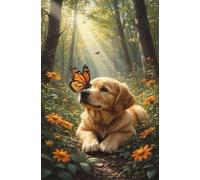 Puzzle 3000 Pezzi, Puzzle per Adulti Cane Farfalla della Giungla 122x81 cm, Impossibile Difficile Puzzles Impegnativo Come Regalo e Decorazione per Pareti