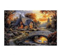 Puzzle 3000 Pezzi, Puzzle Villetta per Adulti, Gioco Educativo con Scatola Regalo per Adulti, Giochi Educativo per Famiglie, Rompecapo per Natalizie Decorazioni casa, Regalo Donna (Tramonto) U-87