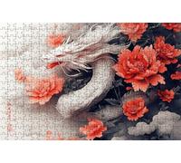 Puzzle 3000 Pezzi Stile Cinese Puzzle 3000 Pezzi Legno per Adulti Drago, Splendidamente Confezionato in Una Scatola di Cartone, Trasportabile in Una Borsa a Rete per Regalo Donna 80x120cm RXPT-6648