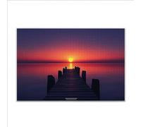 Puzzle 3000 Pezzi Tramonto Paesaggio Puzzle Grandi Dimensioni per Adulti 122 x 80cm, Adulti Difficili Impossible Giochi, Rilassamento e Intelligence, Jigsaw Personalizzato per Maschio e Femmina G-9