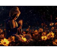 Puzzle 3000 Pezzi Zen Puzzle Adulti Sfida Impossibili Jigsaws Fiori Classica 3D Art Jigsaws per Divertimento Adulti e Bambina, Gioco Familiare, Festa Aziendale,Pure Regalo Amore e Amico 122x81cm C-888