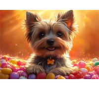Puzzle 3000 Pieces Cane Bambina Bambino 10 8 9 6 5 7 Anni Regalo Maschio Adulti Legno Animale Puzzle Arte Giochi Gioco di QI Ragazzo Grandi Dimensioni 122x81cm,3000pcs Regalo Toy, Scatola P-935
