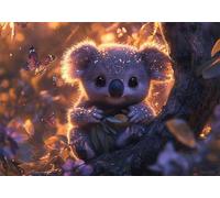 Puzzle 3000 Pieces Koala Bambina Bambino 10 8 9 6 5 7 Anni Regalo Maschio Adulti Legno Albero Puzzle Arte Giochi Gioco di QI Ragazzo Grandi Dimensioni 122x81cm,3000pcs Regalo Toy, Scatola P-908