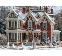 Puzzle 3000 Pieces Pupazzo di neve Bambina Bambino 10 8 9 6 5 7 Anni Regalo Maschio Adulti Legno Casa Puzzle Arte Giochi Gioco di QI Ragazzo Grandi Dimensioni 122x81cm,3000pcs Toy, Scatola P-881