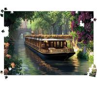 Puzzle 3000P Pezzi, Puzzle Classici 48 x 31.9 in Barca fiume l0-55 | Puzzle Giochi Rilassamento e Intelligence, Puzzle per Gioco Familiare, Festa Aziendale, Regalo per Amore e Amico
