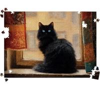 Puzzle 3000P Pezzi, Puzzle Classici 48 x 31.9 in gatto Farfalla-2 l0-402 | Puzzle Giochi Rilassamento e Intelligence, Puzzle per Gioco Familiare, Festa Aziendale, Regalo per Amore e Amico