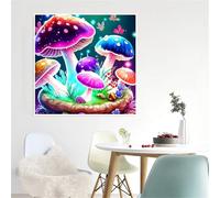 Puzzle 35 Pezzi per Adulti, puzzle 35 pezzi Impegnativo e Difficile, Perfetto per Appassionati di Puzzles Esperti, Idea Regalo Uomo e Donna, Tema:Funghi Paese delle Meraviglie