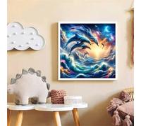 Puzzle 35 Pezzi per Adulti, puzzle 35 pezzi Impegnativo e Difficile, Perfetto per Appassionati di Puzzles Esperti, Idea Regalo Uomo e Donna, Tema:Onde del mare Delfino