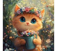 Puzzle 35 Pezzi per Adulti, puzzle adulti 35 pezzi, Puzzles Impegnativo e Difficile, Perfetto per Appassionati di Puzzles Esperti, Idea Regalo per Lei o Lui(Gatto dagli occhi azzurri)