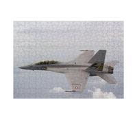 Puzzle 38x26cm/1000pcs Per Adolescenti FA18F Super Hornet Strike Puzzle Per Adolescenti Giochi Divertenti Assemblaggio Di Modelli Aiuta L'esercizio Del Cervello 38x26cm/1000pcs