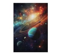 Puzzle 38x26cm/1000pcs Per Adolescenti The Solar System Puzzle Per Adulti Gioco Per Famiglie Decorazione Per La Casa Per Compleanno, Natale 38x26cm/1000pcs