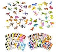 Puzzle 3D, 100 pezzi, set di attività educative, 25 animali, 25 dinosauri, 25 aeromobili, 25 modelli a tema marino, assemblaggio creativo per intrattenimento senza schermo