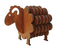 Puzzle 3D A Forma di Pecora, Sottobicchieri In Legno per Bevande, Set di So6426