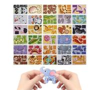 Puzzle 3D Animali - Giocattolo di apprendimento animale composto da 30 pezzi da assemblare, puzzle educativo 3D in carta, per ragazzi, aule prescolari, uffici, regali