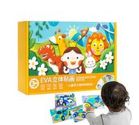 Puzzle 3D Animali in Schiuma | Divertente Gioco Educativo Da 12 Pezzi,Gioco Puzzle Con Adesivi In Schiuma,Per Decorazione Scuola Casa Festa Natale Attività Familiare