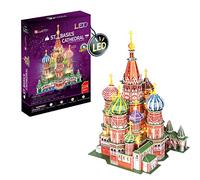 Puzzle 3d - Burj Khalifa Led Cityline | Puzzles 3d Regalo Bambino 8 Anni | Puzzle 3d Per Adulti E Per Bambini | Modellini Da Costruire | Giochi Per Bambini (LED | San Basilio)