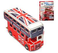 Puzzle 3D Carta Autobus a due Piani di Londra, Puzzle di Cartain Bus Turistico, Kit Modello Retrò Da Costruire Per Bambino Adulti, Regali di Compleanno Creativi