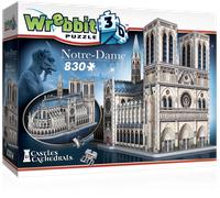 Puzzle 3D cattedrale di Notre-Dame di WREBBIT, 830 pezzi