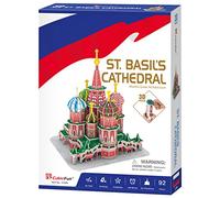 Puzzle 3d Cattedrale Di San Basilico - Puzzle 3d Bambini 14 Anni O Più | Puzzles 3d Adulti | Puzzles 3d Tour Eiffel 92 Pezzi | Modellini Da Costruire