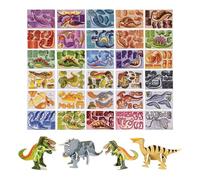 Puzzle 3D con Animali - Assemblaggio Creativo e Sviluppo delle Abilità Cognitive, Vivace Stile Miniatura Cartoon, 30 Pezzi + Selezione Multi Stile, Materiale in Carta Spessa - Per Scuola e Feste
