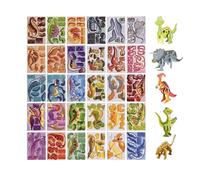 Puzzle 3D con Animali - Assemblaggio Creativo e Sviluppo delle Abilità Cognitive, Vivace Stile Miniatura Cartoon, 30 Pezzi + Selezione Multi Stile, Materiale in Carta Spessa - Per Scuola e Feste