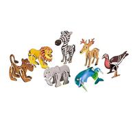 Puzzle 3D con animali per bambini - Giocattolo educativo in schiuma della giungla, set di puzzle a 7 modelli | Puzzlee di apprendimento interattivi per la prima infanzia in età prescolare
