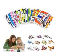 Puzzle 3d Creativo di Insetti In Carta, 25 Pezzi, Puzzle Educativi 3d, Antistrappo e Resistenti Agli Urti, Montaggio Semplice for Bambini e Bambine, Idea Regalo E Decorazione(Airplanes)