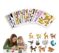 Puzzle 3d Creativo di Insetti In Carta, 25 Pezzi, Puzzle Educativi 3d, Antistrappo e Resistenti Agli Urti, Montaggio Semplice for Bambini e Bambine, Idea Regalo E Decorazione(Animals)