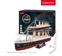 Puzzle 3D Cubic Fun Ships - Opzione luce LED da 22 a 360 pezzi scegli il mode...