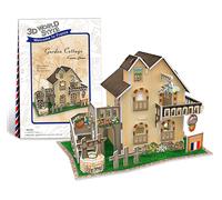 PUZZLE 3D DAM DMAL0135C91V2 - 33 pezzi, casa con giardino, materiale in legno