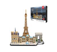 PUZZLE 3D DAM DMAY1301C91 - 104 pezzi, tema Parigi, materiale in cartone, dimensioni 40x27x39