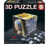 Puzzle 3D Educa Borras 6 in 1 216 pezzi Opere d'arte Base cubo