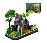 Puzzle 3d Gorilla- Puzzle 3d Bambini E Puzzles 3d Adulti | Modellini Da Costruire 42 Pezzi | Giochi Per Bambini +5 Anni | Modellismo Da Costruire Adulti