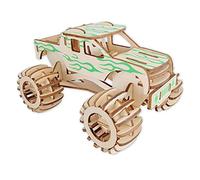 Puzzle 3D Hot Rod in legno modellino auto - dettagliato e stabile - meccanico