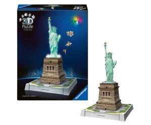 Puzzle 3d iconico: statua della libertà - replica dettagliata in un affascinante modello puzzle 3d