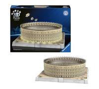 Ravensburger - Puzzle 3d Iconics Colosseo LED | Puzzle 3d Per Adulti E Bambini A Partire Dagli 8 Anni | Modellismo Da Costruire Adulti Di 216 Pezzi | Regalo Bambino 8 Anni E Più