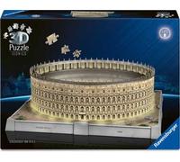 Ravensburger - Puzzle 3d Iconics Colosseo LED | Puzzle 3d Per Adulti E Bambini A Partire Dagli 8 Anni | Modellismo Da Costruire Adulti Di 216 Pezzi | Regalo Bambino 8 Anni E Più