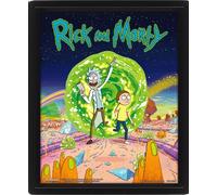 Cartoon Network Rick & Morty - Poster 3D Portal [Edizione: Spagna]