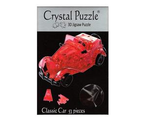 Puzzle 3D in cristallo Auto d'epoca rossa - LatestBuy