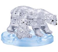 Puzzle 3D in cristallo orsa polare con cucciolo - 40 pezzi