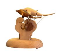 Puzzle 3D in legno a forma di delfino, montaggio meccanico fai da te, blocchi di costruzione della vita marina kit modello per adulti da costruire, esposizione collezione regalo