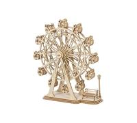 Puzzle 3D in legno a forma di ruota panoramica, 120 pezzi, modello architettonico per bambini dai 7 anni in su, unisex.