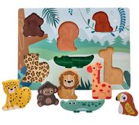 Puzzle 3D in legno Animali Safari