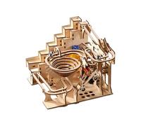 Puzzle 3D in legno - Assemblaggio senza colla, gioco di riflessione con tracce di perline trainate a gravità, kit di costruzione in legno con ingranaggi meccanici, dallo stress decorativo a